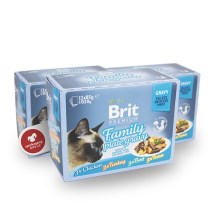 Brit Premium Cat Fillets in Gravy Family Plate 12 ks