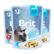 Brit Premium Cat Fillets in Gravy with Chicken 85 g