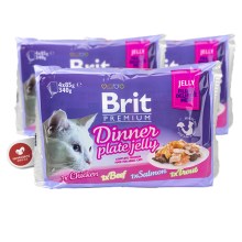 Brit Premium Cat Fillets in Jelly Dinner Plate 4 ks