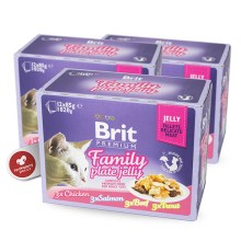 Brit Premium Cat Fillets in Jelly Family Plate 12 ks
