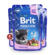 Brit Premium Cat kapsička Fish for Kitten 100 g