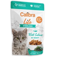 Calibra Cat Life kapsička Sterilised Salmon in Gravy 85 g