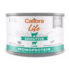 6x Calibra Cat Life konzerva Sensitive Lamb 200 g