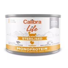 Calibra Cat Life konzerva Sterilised Turkey 200 g