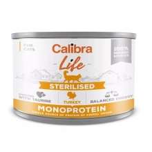 Calibra Cat Life konzerva Sterilised Turkey 200 g