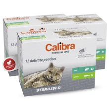 Calibra Cat Premium Multipack kapsičiek Sterilised 12 ks