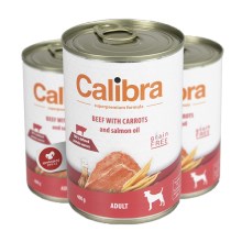 Calibra Dog konzerva Adult hovädzie s mrkvou 400 g