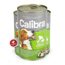 Calibra Dog konzerva jahňacie, hovädzie a kuracie v želé 1240 g Calibra Dog konzerva jahňacie, hovädzie a kuracie v želé 1240 g