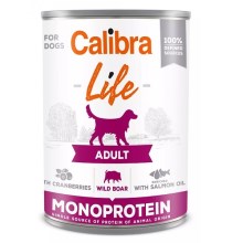 Calibra Dog Life konzerva Adult Wild Boar with Cranberries 400 g