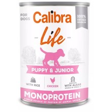 Calibra Dog Life konzerva Puppy & Junior Chicken with Rice 400 g