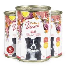 Calibra Dog Verve konzerva GF Adult Pork & Venison 400 g