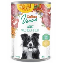 Calibra Dog Verve konzerva GF Adult Wild Boar & Beef 400 g Calibra Dog Verve konzerva GF Adult Wild Boar & Beef 400 g