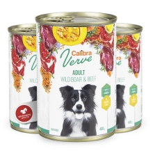 Calibra Dog Verve konzerva GF Adult Wild Boar & Beef 400 g