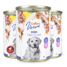 Calibra Dog Verve konzerva GF Senior Turkey & Lamb 400 g