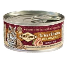 Carnilove Cat konzerva Mus Meat Turkey & Reindeer 100 g Carnilove Cat konzerva Mus Meat Turkey & Reindeer 100 g