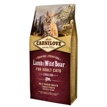 Carnilove Cat Lamb & Wild Boar Adult Sterilised 6 kg