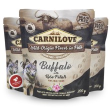 Carnilove Dog Pouch Paté Buffalo with Rose Petals 300 g