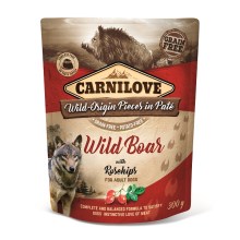 Carnilove Dog Pouch Paté Wild Boar with Rosehips 300 g Carnilove Dog Pouch Paté Wild Boar with Rosehips 300 g
