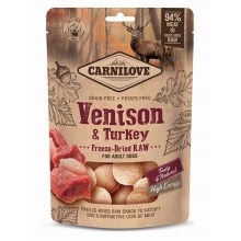 Carnilove Dog Raw Freeze-Dried Snacks Venison & Turkey 60 g