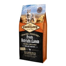 Carnilove Fresh Adult Dog Small Breed Ostrich & Lamb 6 kg