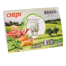 Chejn Bravo Plus vanička pre psov jahňacie 325 g Chejn Bravo Plus vanička pre psov jahňacie 325 g