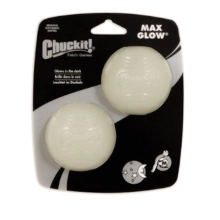 Chuckit! svietiace loptičky Glow M 6,5 cm (2 ks)