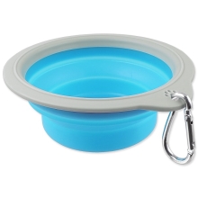 Dog Fantasy cestovná miska modrá veľ. S