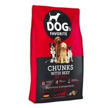 Dog´s Favorite Chunks with Beef 15 kg