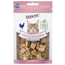 Dokas mrazom sušené kuracie žalúdky pre mačky 12 g