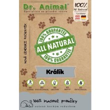 Dr. Animal 100% mäsové prúžky králik 80 g