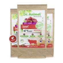 Dr. Animal Junior hovädzie s ryžou 1,5 kg VÝPREDAJ Dr. Animal Junior hovädzie s ryžou 1,5 kg VÝPREDAJ