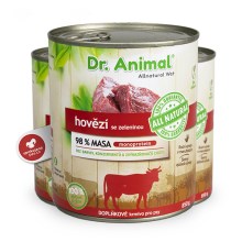 Dr. Animal konzerva hovädzia 850 g