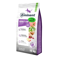 Eminent Cat Adult Chicken High Premium 10+2 kg ZADARMO
