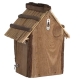 Esschert Design drevená búdka pre vtáky so slamenou strechou 27 cm