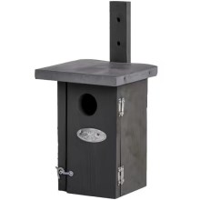 Esschert Design nástenná búdka pre vtáky tmavo sivá 25 cm Esschert Design nástenná búdka pre vtáky tmavo sivá 25 cm