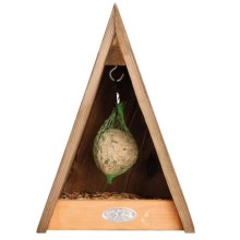 Esschert Design trojuholníkové drevené kŕmidlo pre vtáky 27 cm