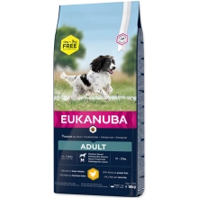 Eukanuba Adult Medium Breed 15+3 kg ZADARMO