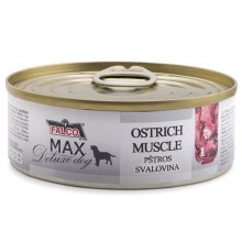 Falco Max Deluxe konzerva svalovina z pštrosa 80 g Falco Max Deluxe konzerva svalovina z pštrosa 80 g