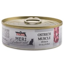 Falco Meri Deluxe Cat konzerva svalovina z pštrosa 80 g