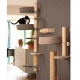 Fantail Mount Set nástenný držiak stĺpika sivohnedý 14,5 cm