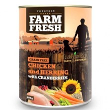 Farm Fresh konzerva Chicken & Herring with Cranberries 400 g