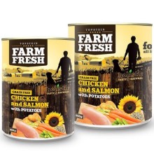 Farm Fresh konzerva Chicken & Salmon with Potatoes 400 g