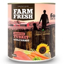 Farm Fresh konzerva Turkey & Carrot 400 g SET 5+1 ZADARMO