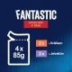 Felix Fantastic Multipack králik a jahňacie v želé 4x 85 g