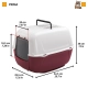 Ferplast Prima krytá toaleta pre mačky MIX farieb 52 cm