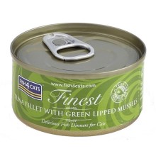 Fish4Cats Finest konzerva s tuniakom a mušľami 70 g