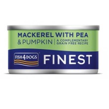 Fish4Dogs Finest konzerva s makrelou, tekvicou a hráškom 85 g