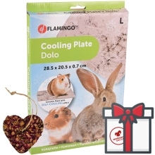 Flamingo chladiaca keramická podložka pre hlodavce veľ. L