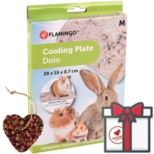 Flamingo chladiaca keramická podložka pre hlodavce veľ. M