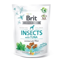 Funkčné maškrty Brit Care Dog Insects with Tuna & Mint 200 g